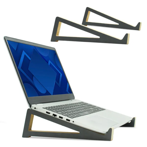 Soporte Notebook II Madera MDF Negro