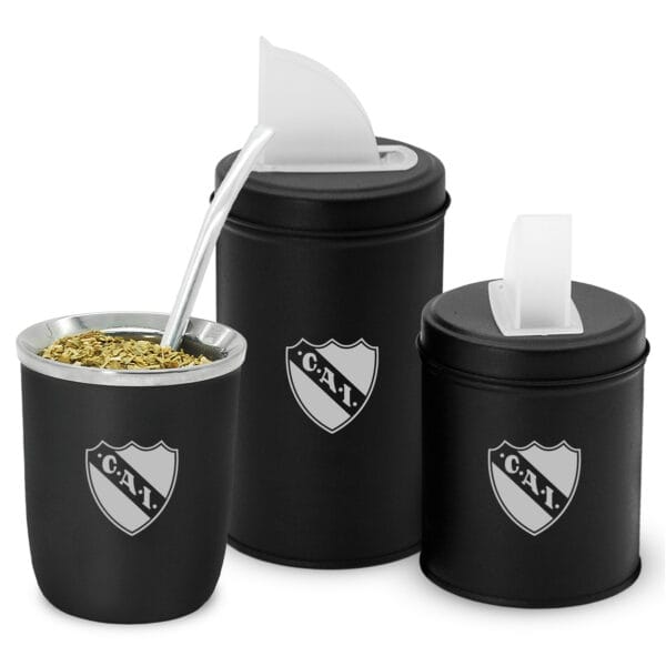 Mate Viajero y Set Latas Clubes Fútbol INDEPENDIENTE