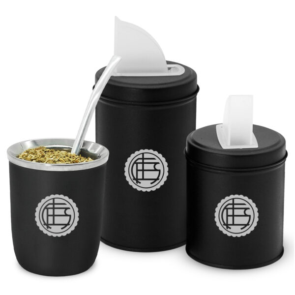 Mate Viajero y Set Latas Clubes Fútbol LANUS