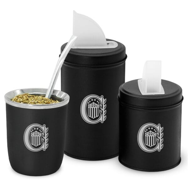 Mate Viajero y Set Latas Clubes Fútbol ROSARIO CENTRAL