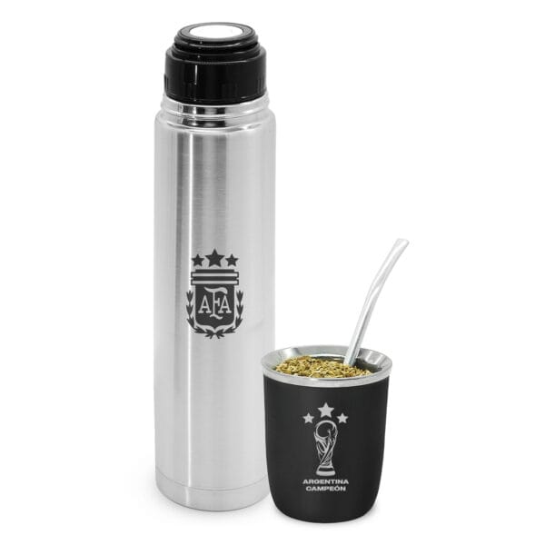 Termo y Mate Viajero Clubes Fútbol AFA
