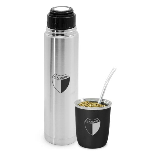 Termo y Mate Viajero Clubes Fútbol COLON
