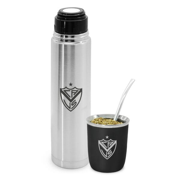 Termo y Mate Viajero Clubes Fútbol VELEZ