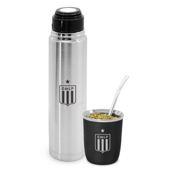 Termo y Mate Viajero Clubes Fútbol ESTUDIANTES