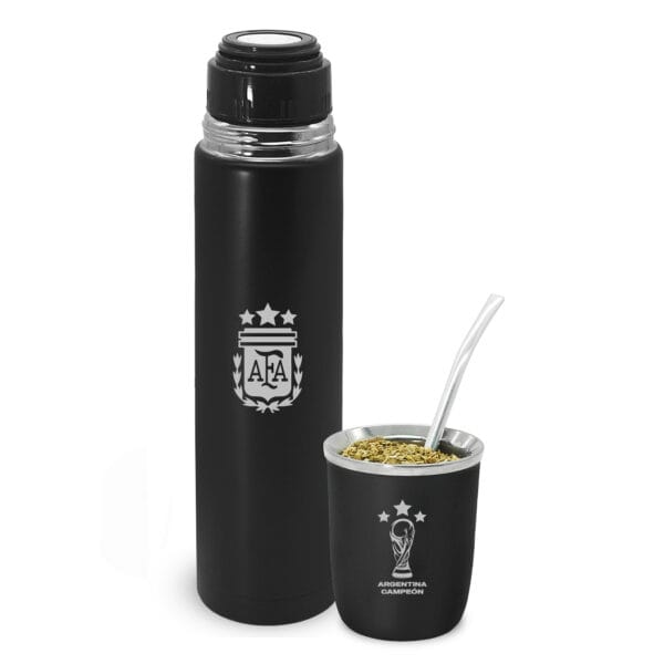 Termo y Mate Viajero Clubes Fútbol AFA