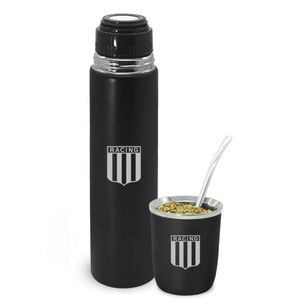 Termo y Mate Viajero Clubes Fútbol RACING