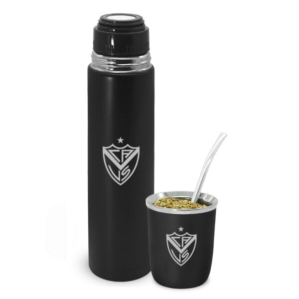 Termo y Mate Viajero Clubes Fútbol VELEZ