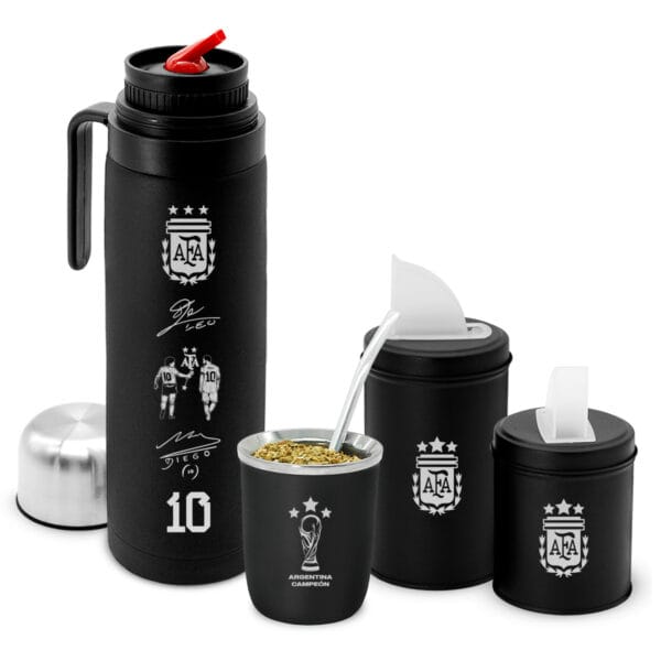 Termo Media Manija, Mate Viajero y Latas Clubes Fútbol Argentina AFA