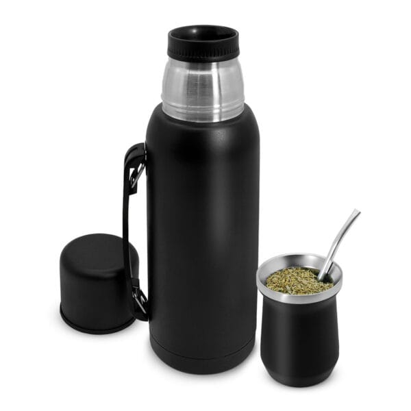 Set Termo Media Manija 1L, Mate y Bombilla