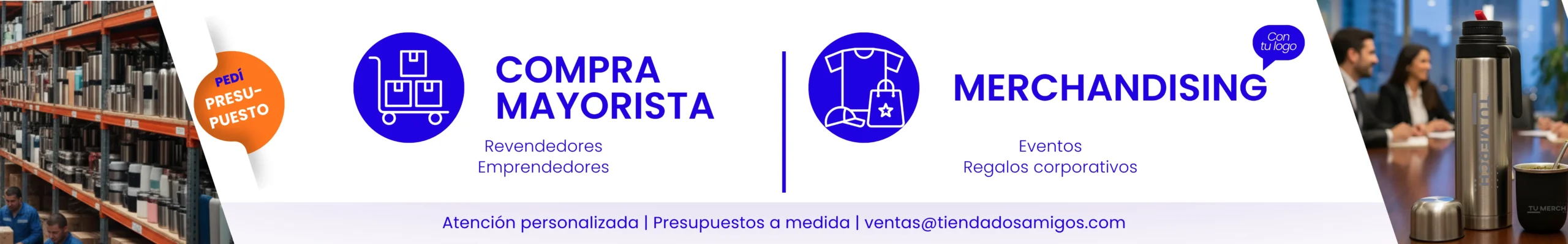 Banner Descuentos Simple Verde y Azul banner TDA