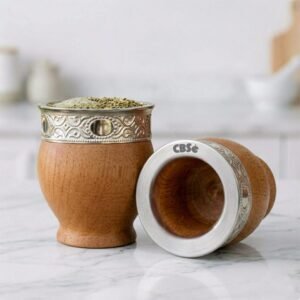 Mate imperial algarrobo virola acero | Personalizado