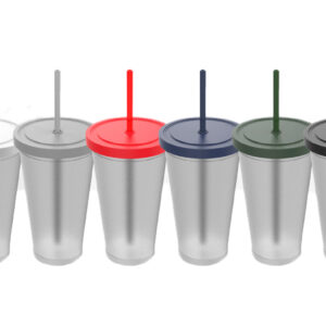 Vaso Juice con tapa y sorbete