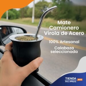 Mate camionero virola acero | Personalizado