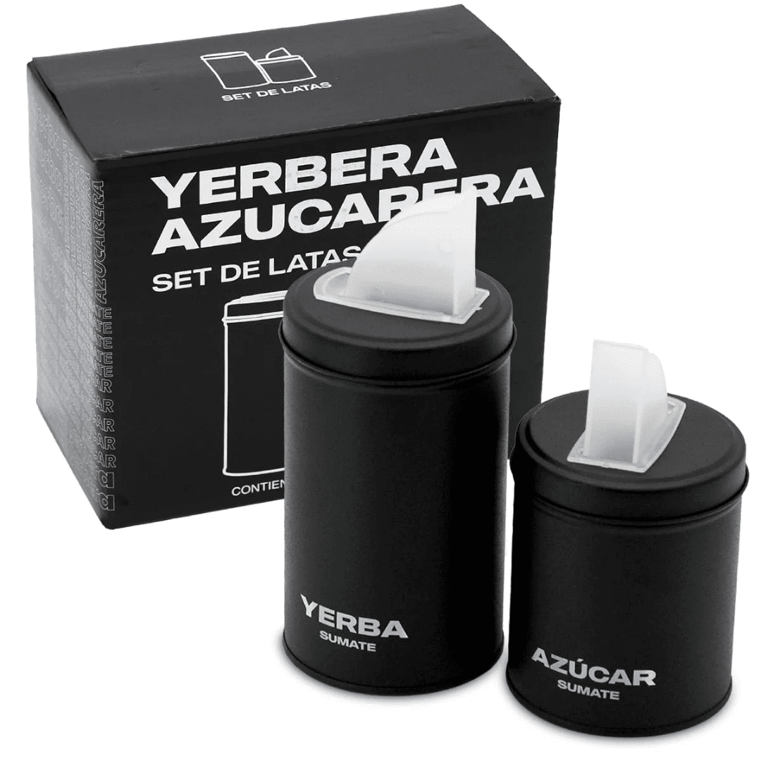 Set latas yerbera y azucarera Sumate