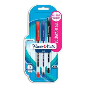 Boligrafo Paper Mate Economy Gel x 3