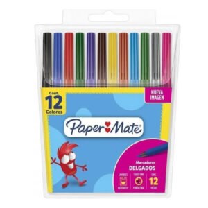Marcadores Delgados Paper Mate x 12