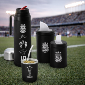 Consultar por stock – Termo media manija negro y mate viajero clubes fútbol argentina