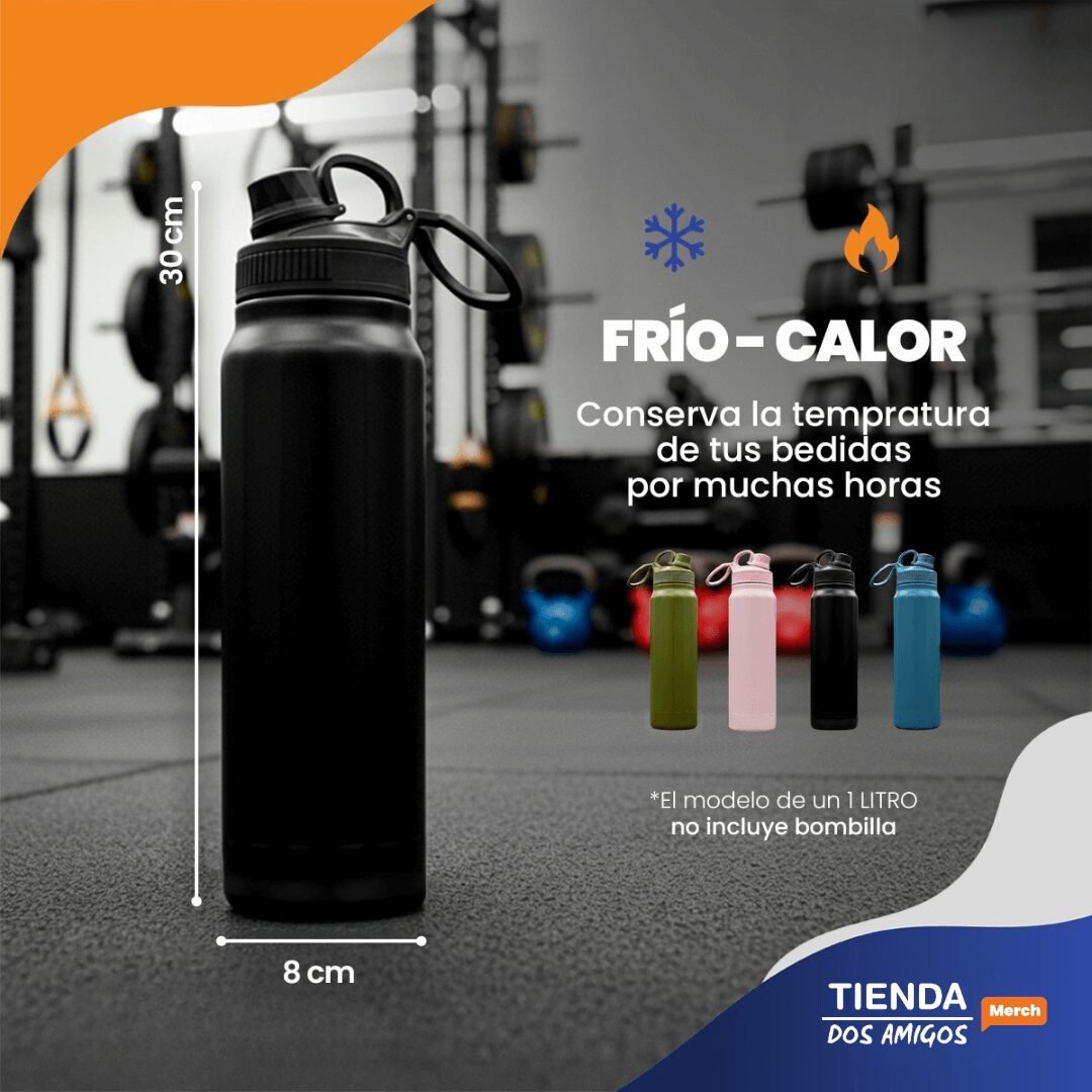 Botella térmica 1l tapa a rosca