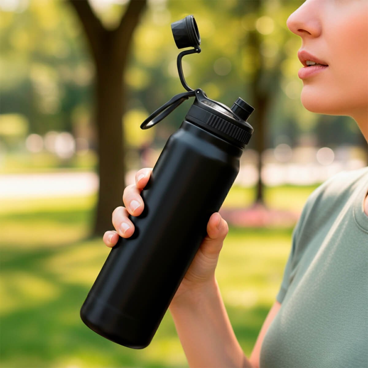 Botella térmica 1l tapa a rosca