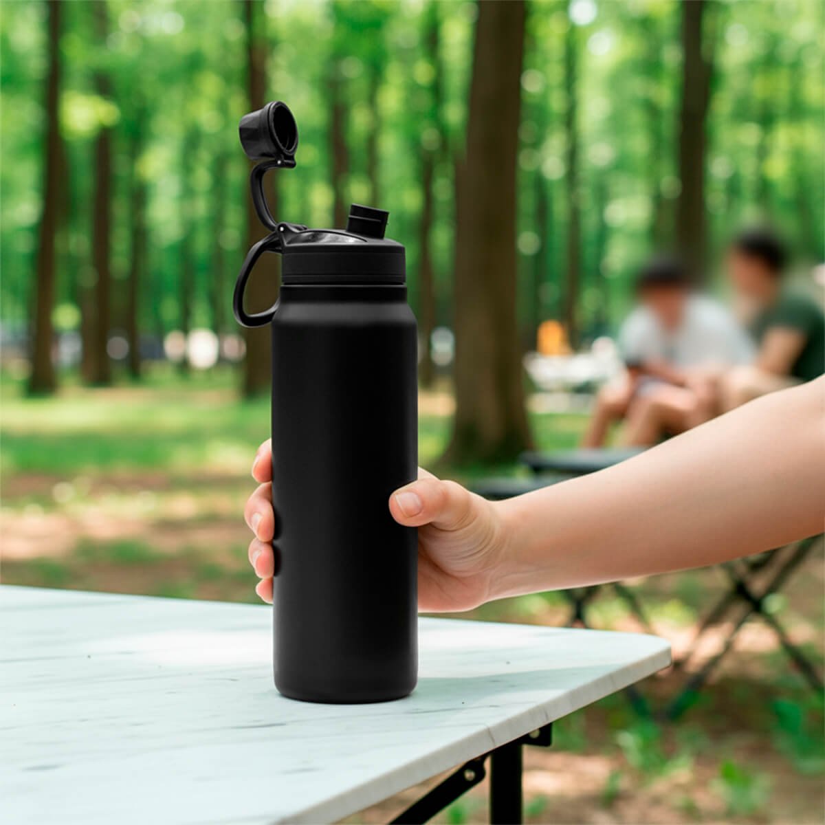 Botella térmica 1l tapa a rosca