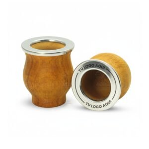 Mate algarrobo virola acero | Personalizado