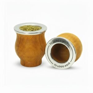 Mate algarrobo virola acero | Personalizado