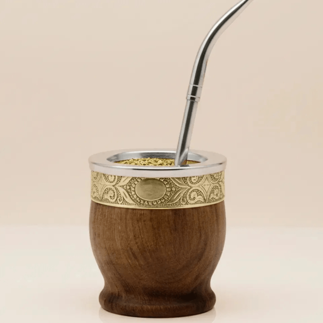 Mate imperial algarrobo fleje alpaca negro