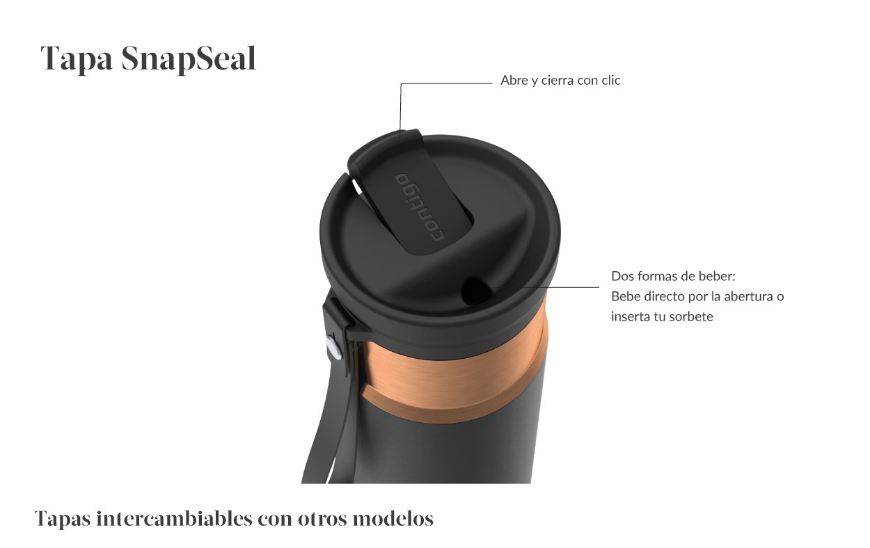 Contigo Vaso Térmico SnapSeal 473ml - Imagen 4