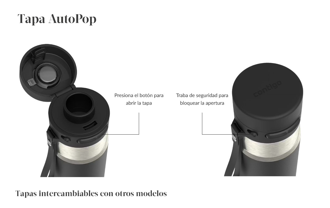 Contigo Botella Térmico Autopop 532ml - Imagen 5